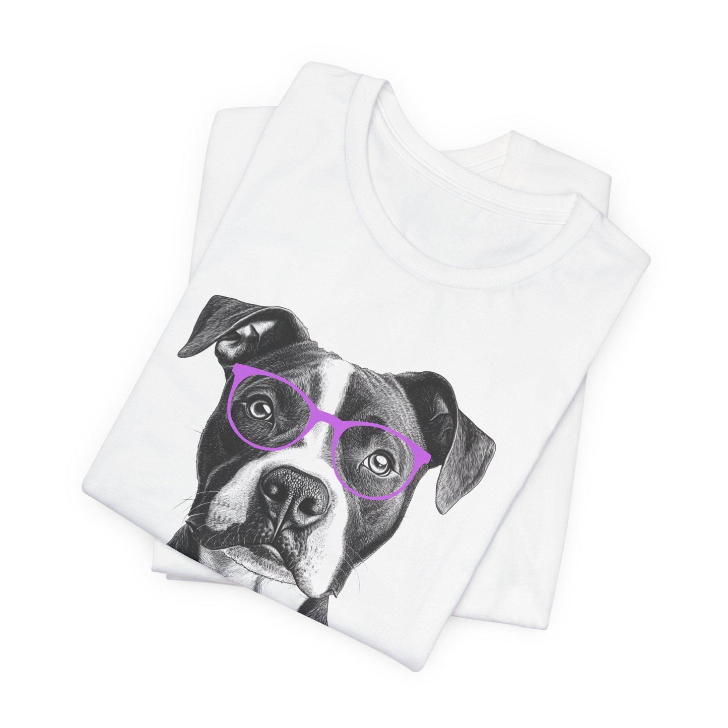 Pit Bull In Glasses Shirt