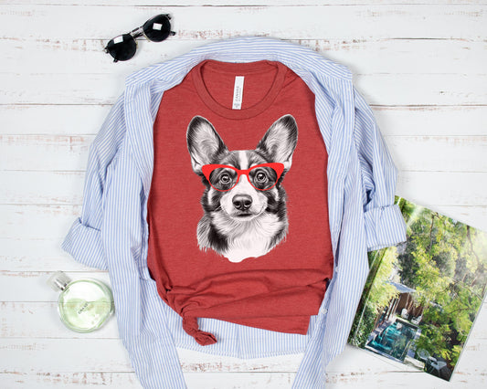 Corgi in Glasses Shirt