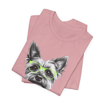 Yorkie in Glasses Shirt