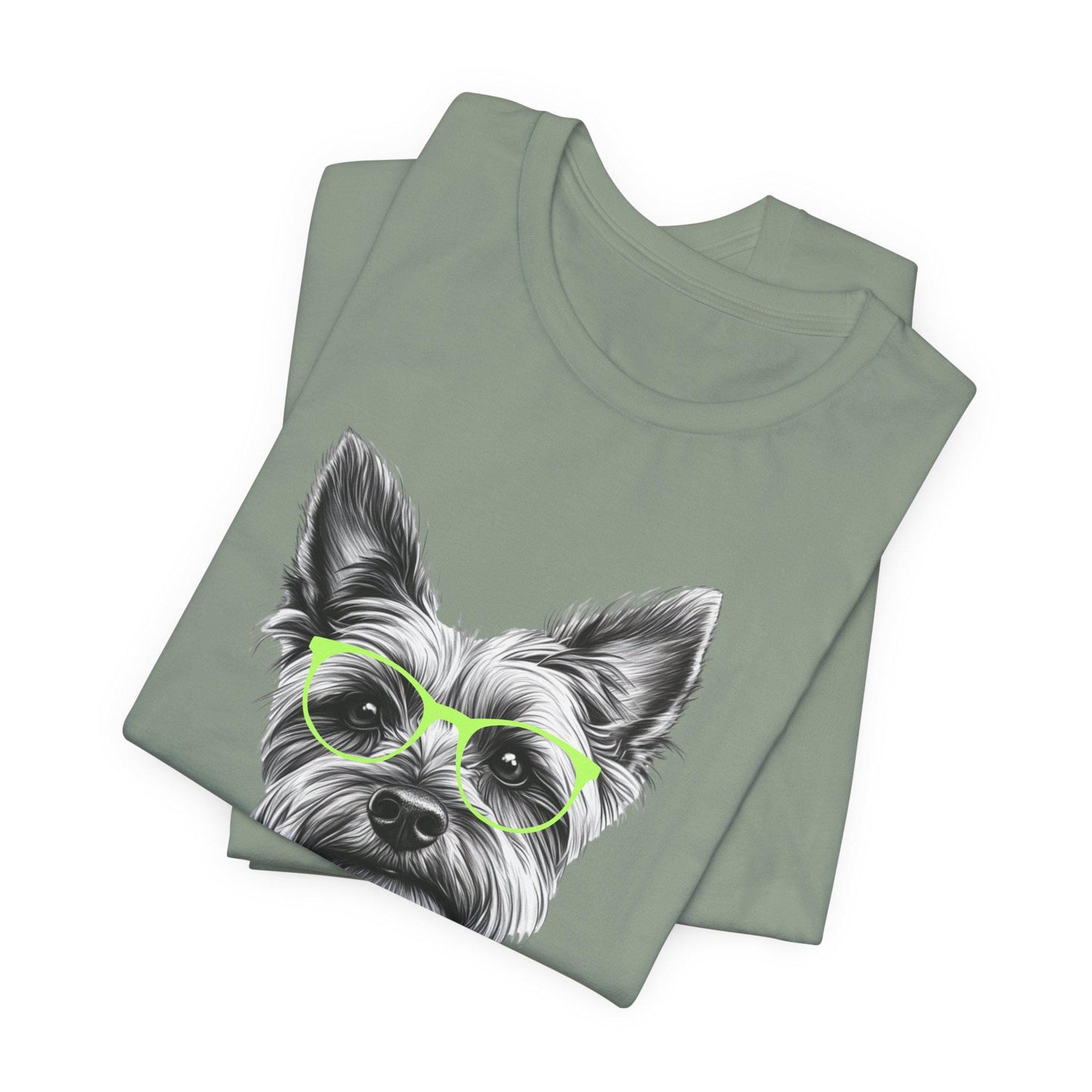 Yorkie in Glasses Shirt