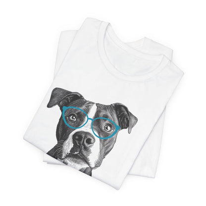 Pit Bull in Glasses Shirt