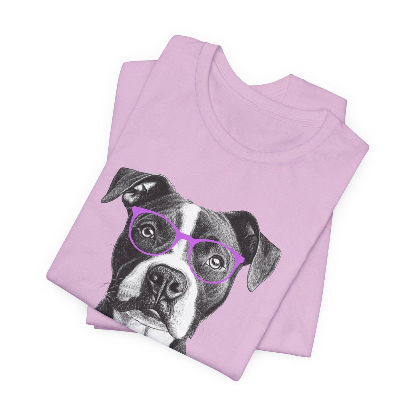 Pit Bull In Glasses Shirt