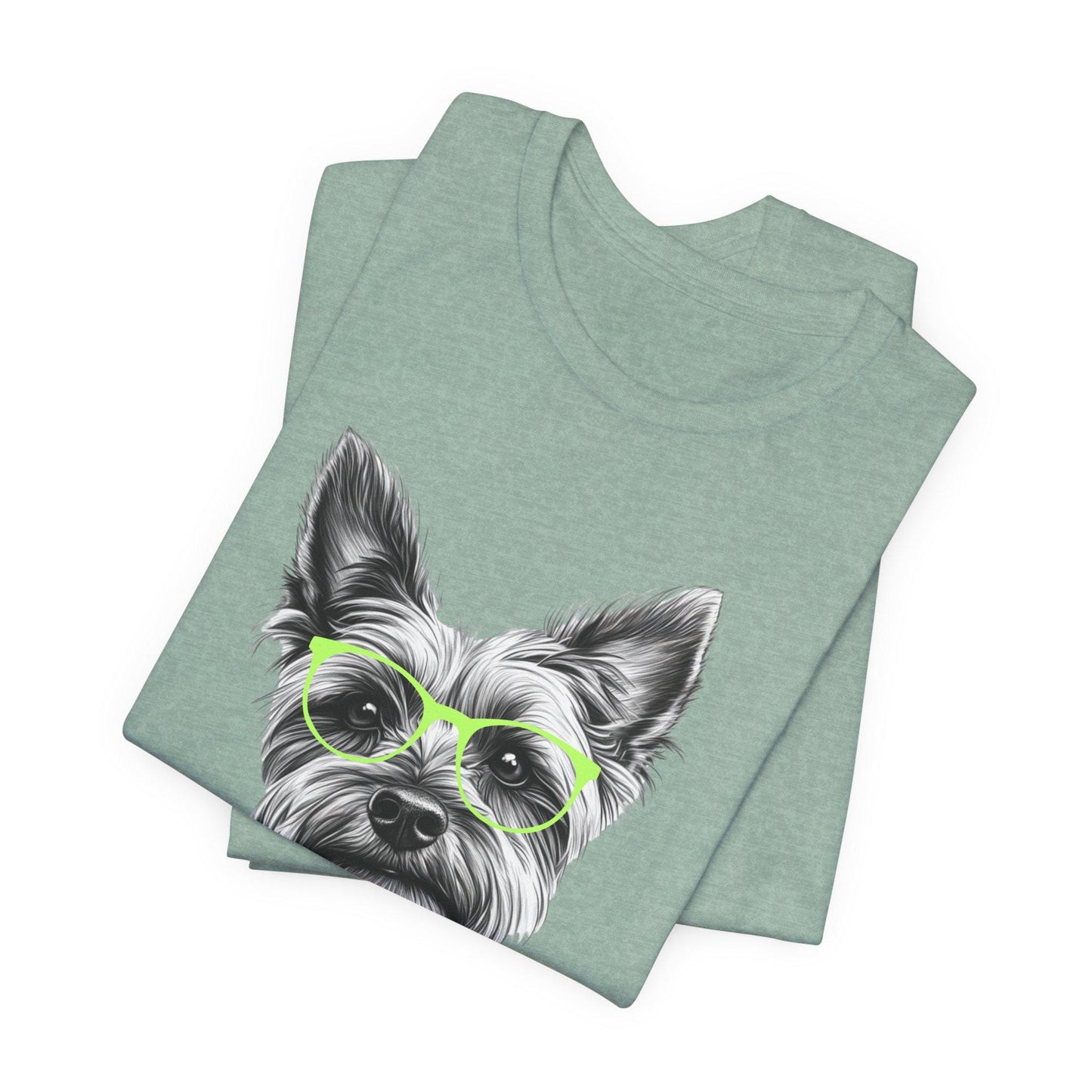Yorkie in Glasses Shirt
