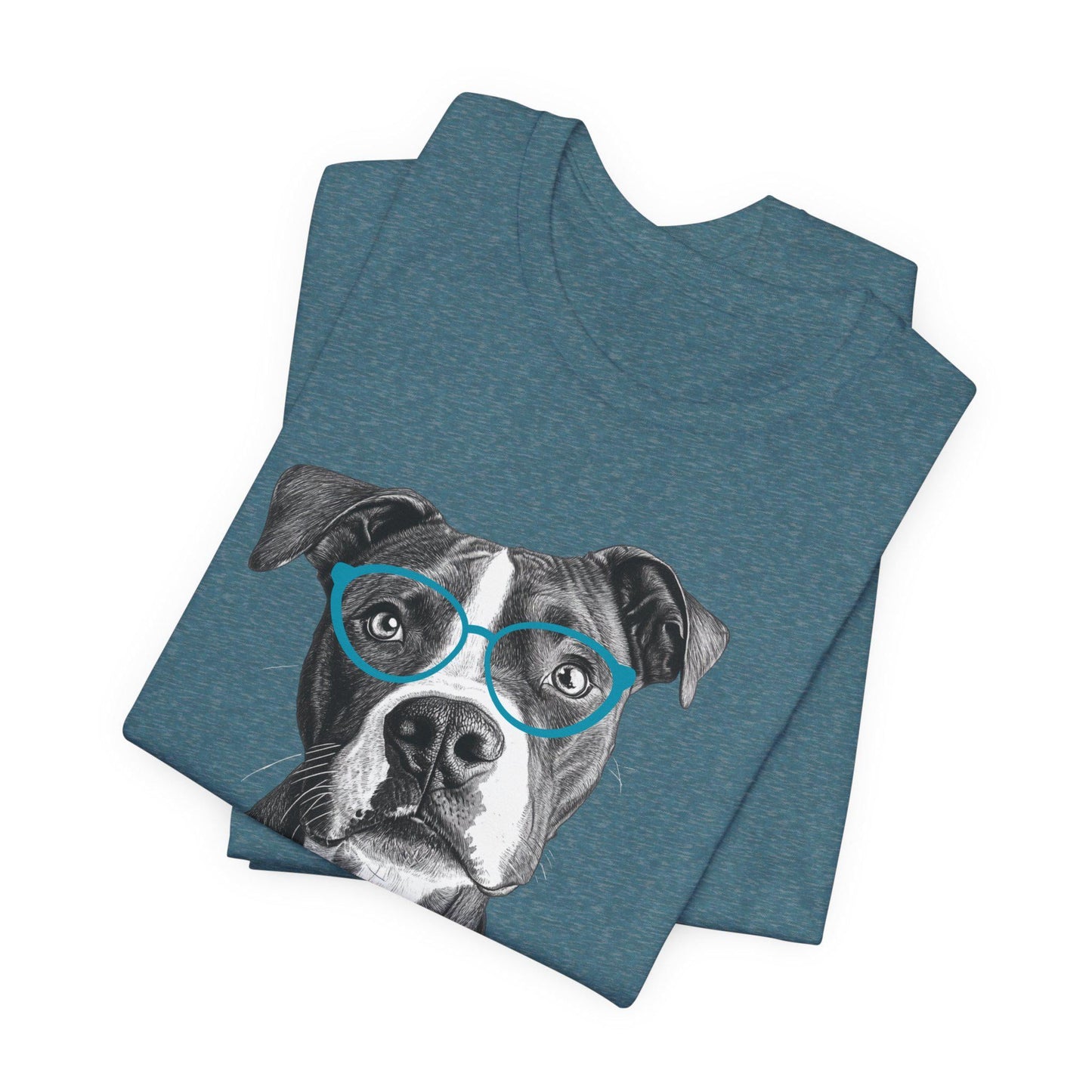Pit Bull in Glasses Shirt