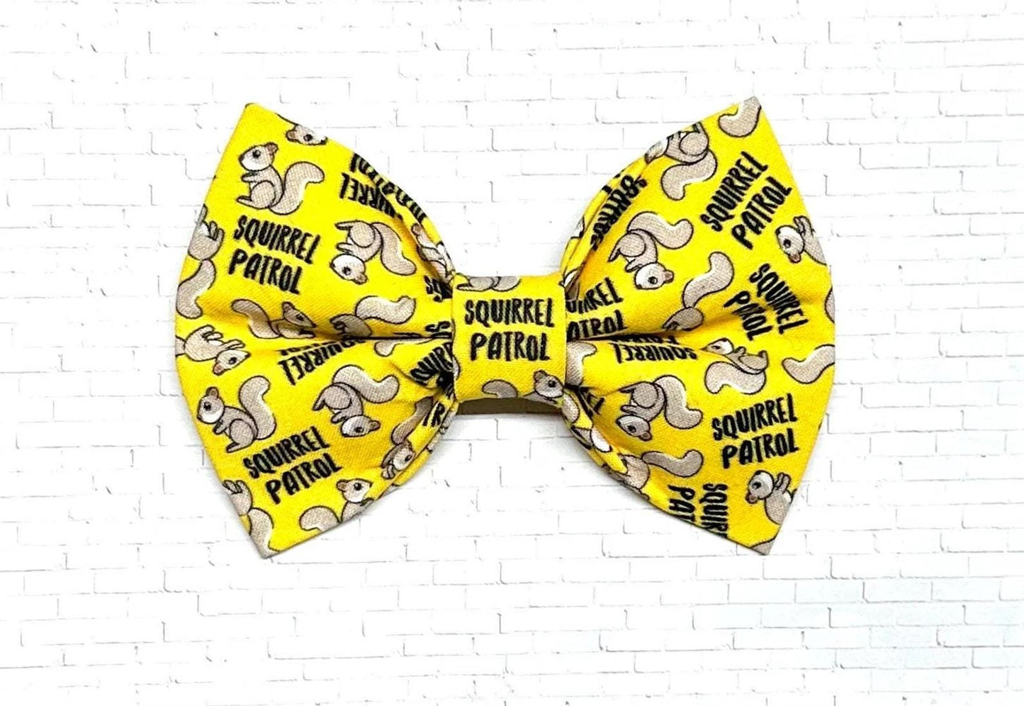Dog Bow Tie, Bow Tie for Dog, Squirrel Dog Bow Tie, Doggie Bow Tie, Dog Bow Tie, Dog Collar Accessory, Squirrel Patrol Bow Tie
