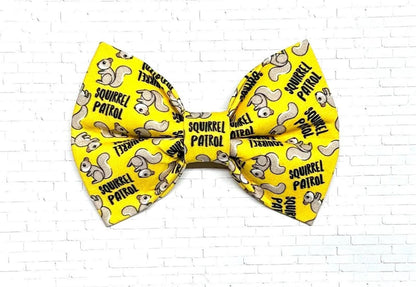 Dog Bow Tie, Bow Tie for Dog, Squirrel Dog Bow Tie, Doggie Bow Tie, Dog Bow Tie, Dog Collar Accessory, Squirrel Patrol Bow Tie