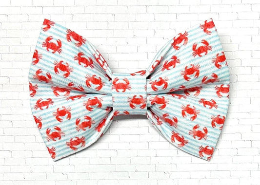 Dog Bow Tie, Bow Tie for Dog, Crab Dog Bow Tie, Doggie Bow Tie, Dog Bow Tie, Dog Collar Accessory, Nautical Dog Bow Tie, Coastal Dog Bow Tie