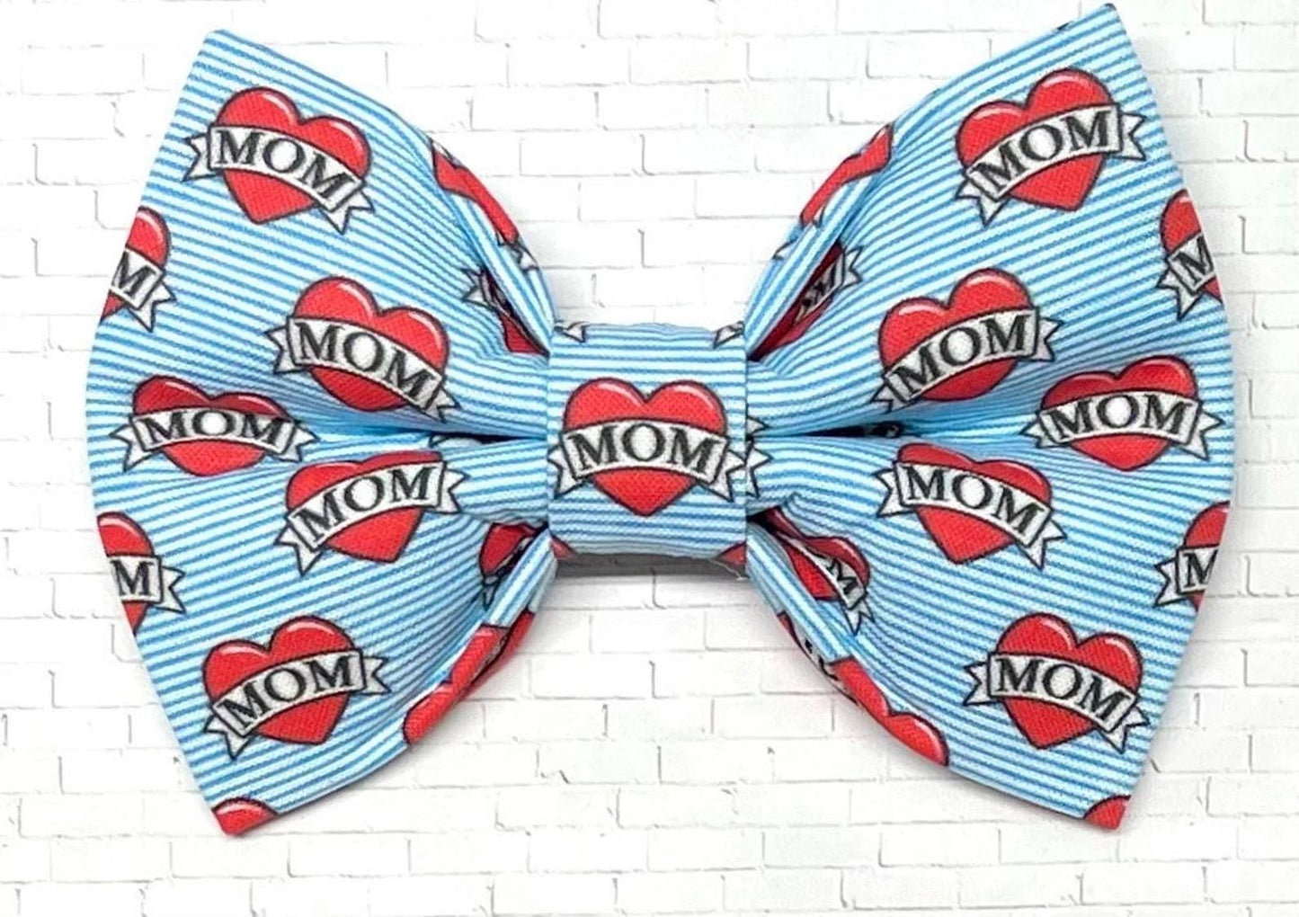Dog Bow Tie, Bow Tie for Dog, Mom Dog Bow Tie, Doggie Bow Tie, Blue Dog Bow Tie, Dog Collar Accessory, Dog Mom Bow Tie