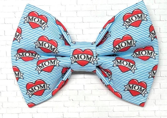 Dog Bow Tie, Bow Tie for Dog, Mom Dog Bow Tie, Doggie Bow Tie, Blue Dog Bow Tie, Dog Collar Accessory, Dog Mom Bow Tie