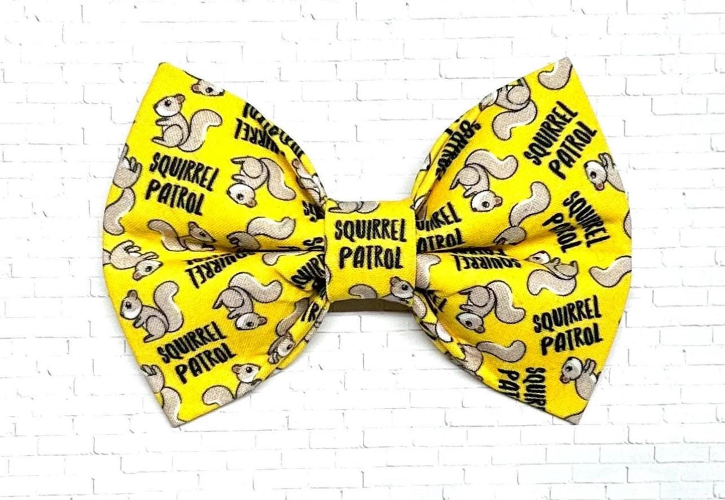 Dog Bow Tie, Bow Tie for Dog, Squirrel Dog Bow Tie, Doggie Bow Tie, Dog Bow Tie, Dog Collar Accessory, Squirrel Patrol Bow Tie