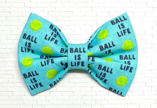 Ball Is Life Dog Bow Tie