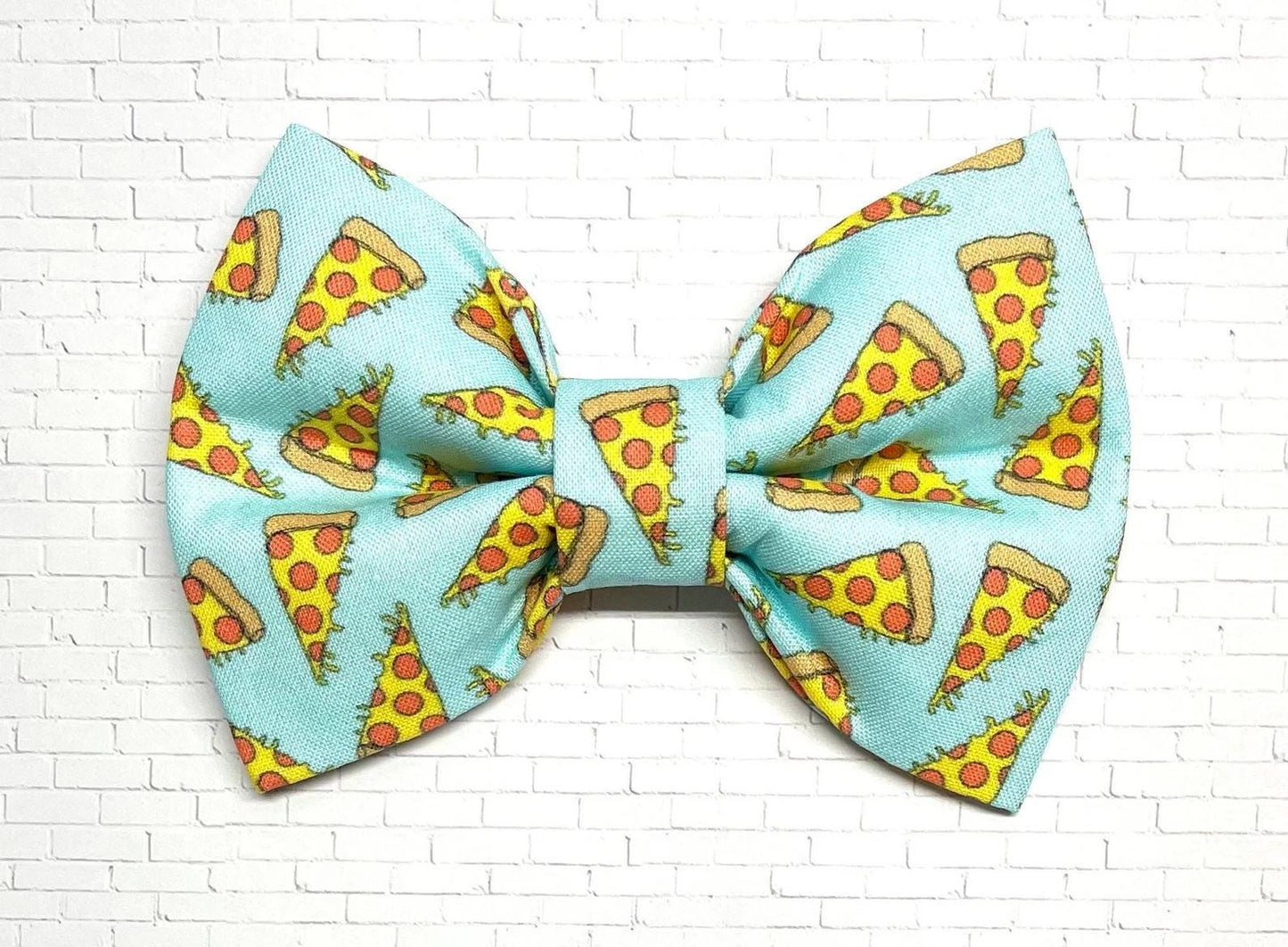 Pizza Dog Bow Tie
