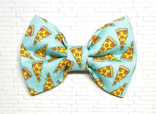 Pizza Dog Bow Tie
