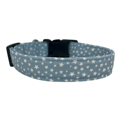 Chambray Star Dog Collar