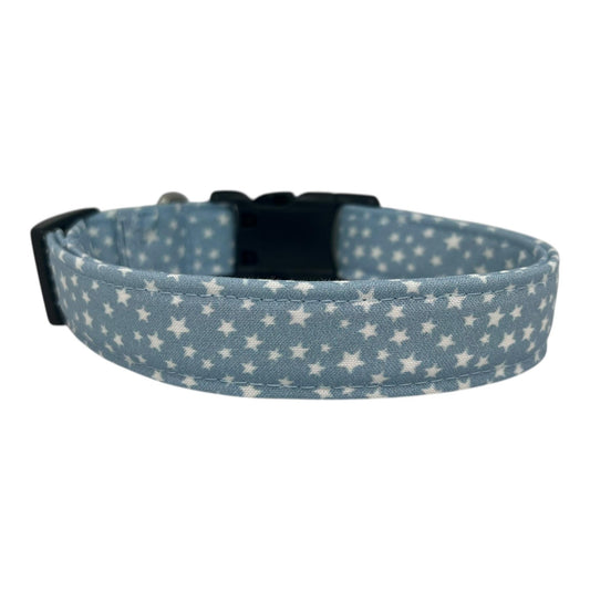 Chambray Star Dog Collar