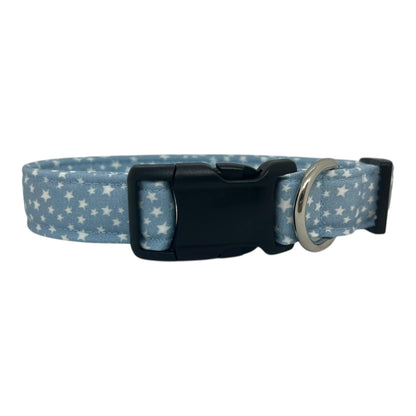 Chambray Star Dog Collar