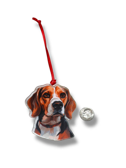 Die Cut Acrylic Beagle Ornament