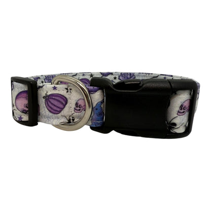 Halloween Dog Collar, Dog Collar for Halloween, Purple Halloween Dog Collar, Spooky Gothic Dog Collar, Witchy Fall Dog Collar, Halloween Dog