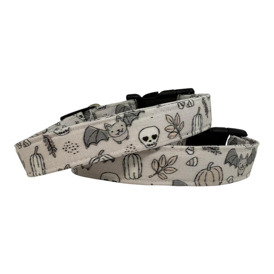 Halloween Dog Collar, Neutral Halloween Dog Collar, Pumpkin Dog Collar,  Collar for Halloween, Halloween Collar