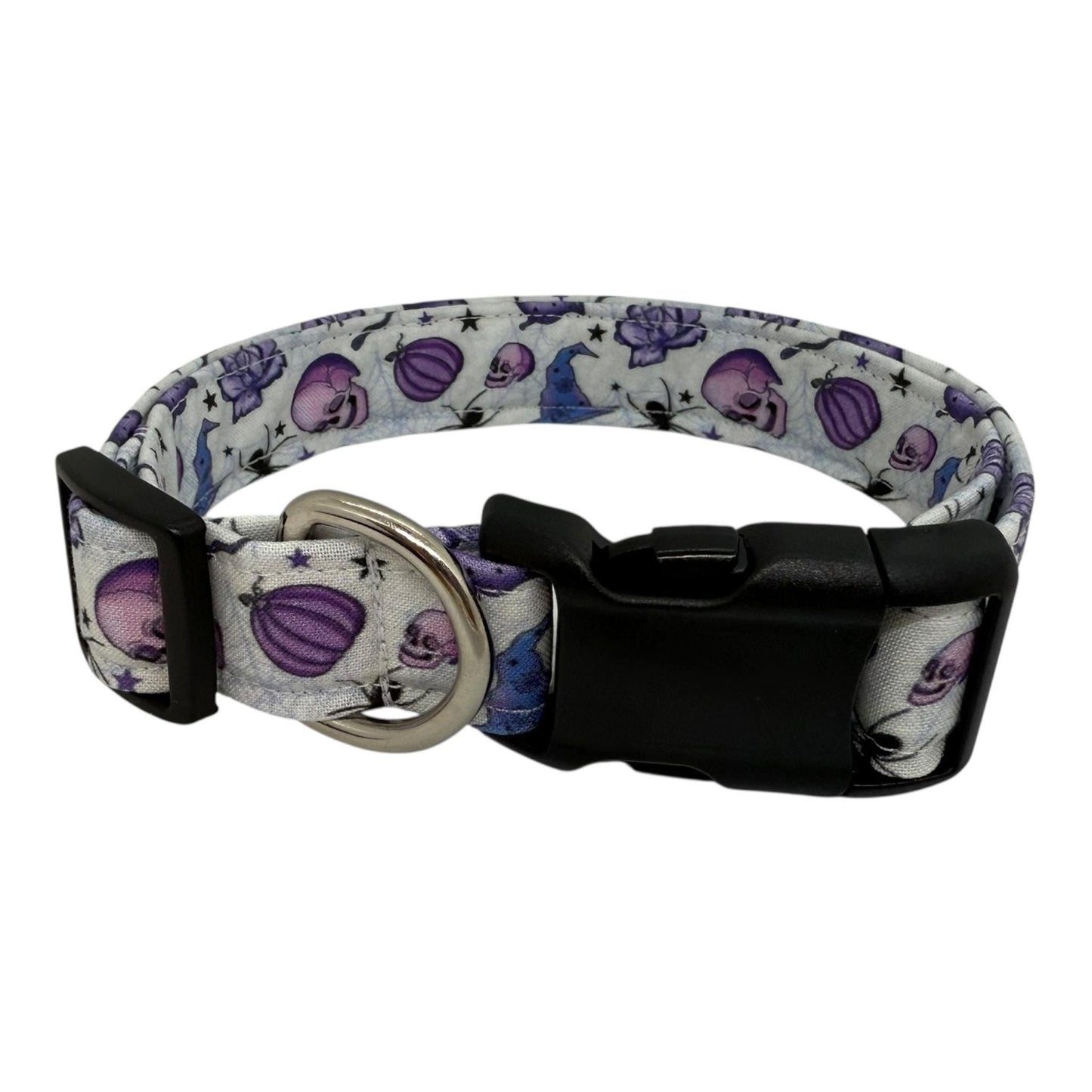 Halloween Dog Collar, Dog Collar for Halloween, Purple Halloween Dog Collar, Spooky Gothic Dog Collar, Witchy Fall Dog Collar, Halloween Dog