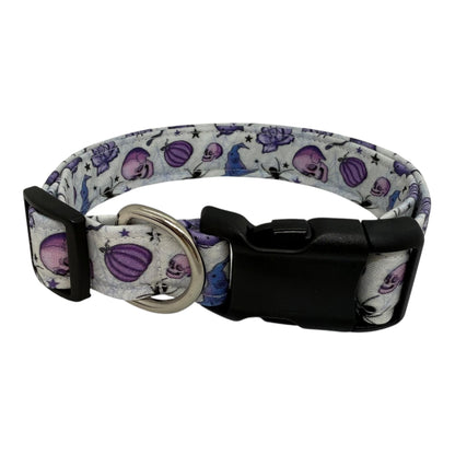 Halloween Dog Collar, Dog Collar for Halloween, Purple Halloween Dog Collar, Spooky Gothic Dog Collar, Witchy Fall Dog Collar, Halloween Dog
