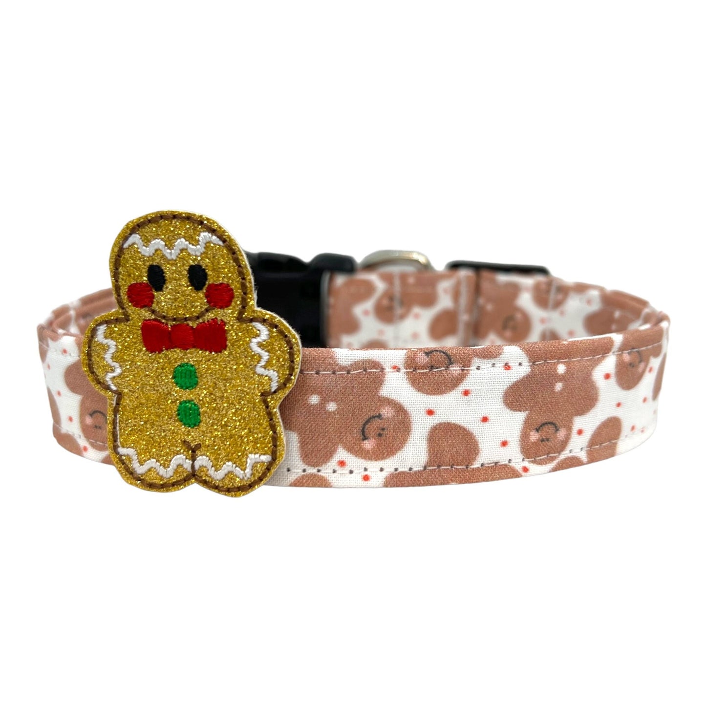 Gingerbread Dog Collar with Embellishment